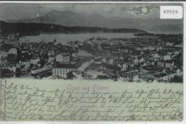 Gruss aus Luzern - Im Mondschein 1898