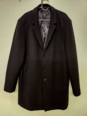Jack & Jones Mantel Schwarz Gr. XL klassischer Schnitt