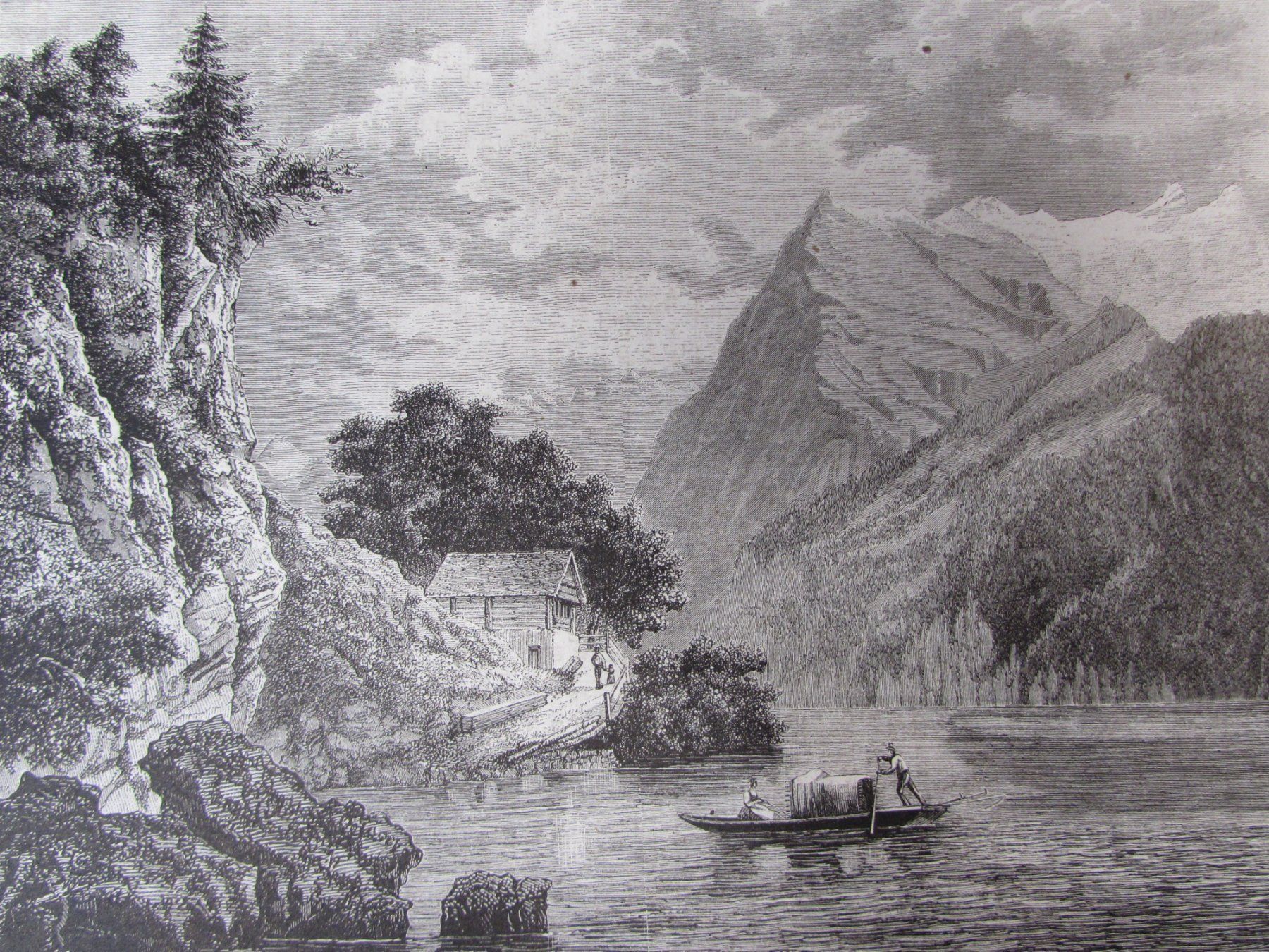 Incisioni: Vierwaldstättersee,19.Jh. – Usato da Walchwil venduto da Shells1 8