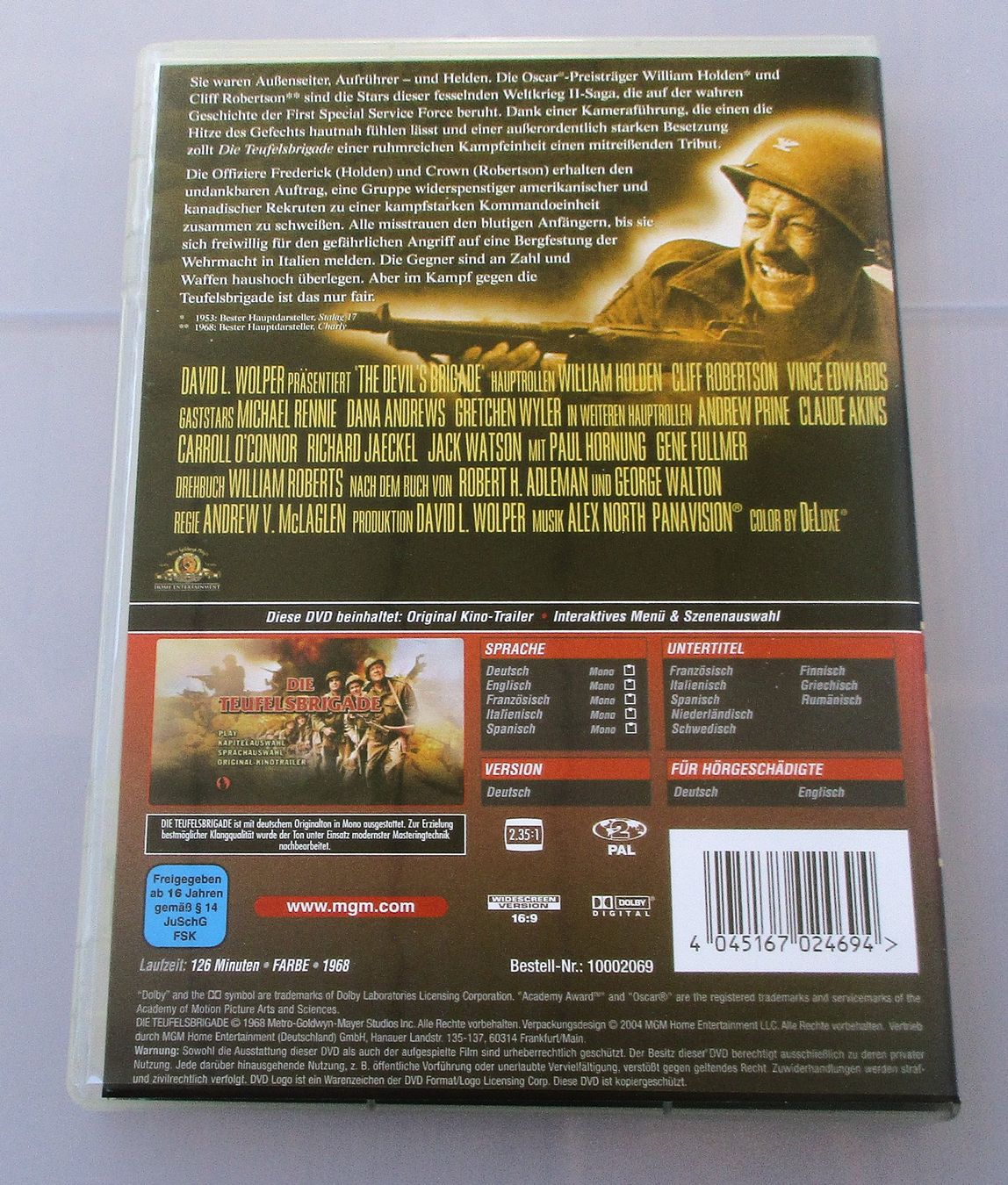 Tous les DVDs: DIE TEUFELSBRIGADE - William Holden – D'occasion à Wattwil par Muriel10 1