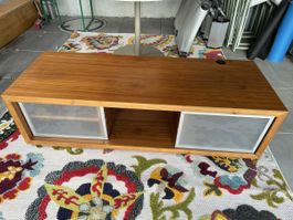 TV-Lowboard Holzoptik mit Schiebetüren guter Zustand