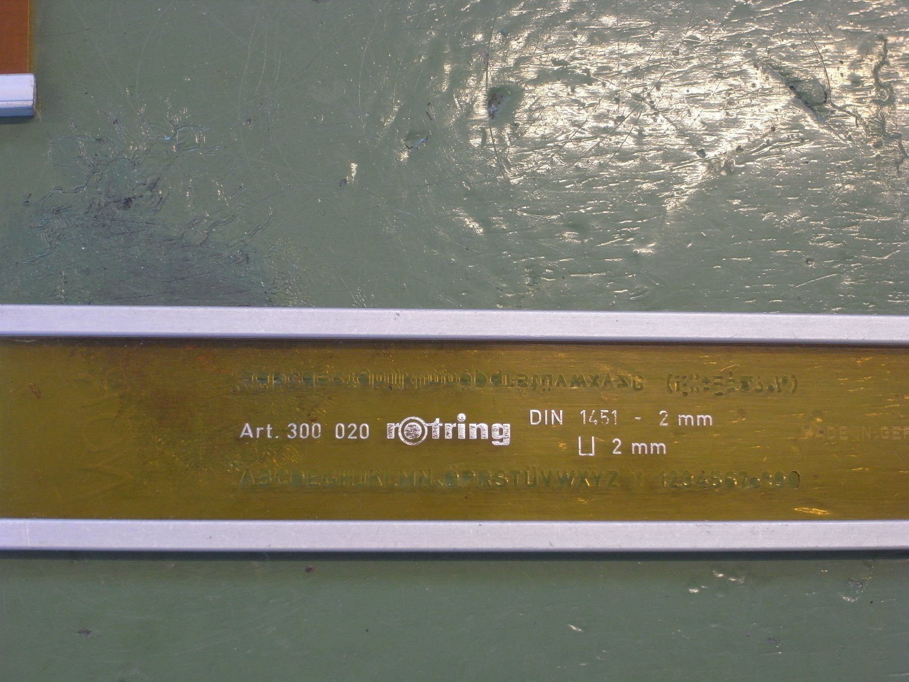 Rotring Schablonen: Rotring Schriftschablone Schreibschablone – Gebraucht aus Luterbach von etap26 2