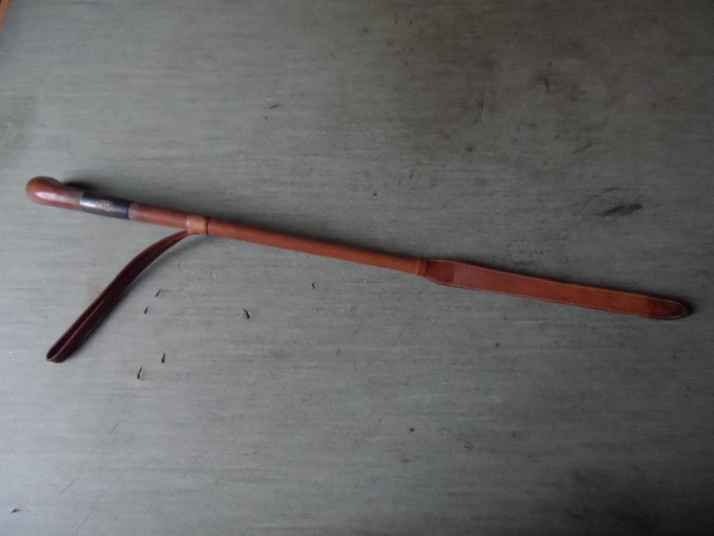 Leder-Paddel-Reitgerte Für Pferde – 48,2 Cm, Aus PU-Leder | Leicht & Langlebig | Für Training & Show