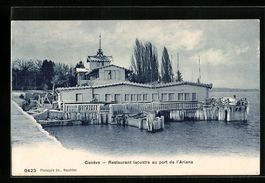 Geneve, Restaurant lacustre au port de l