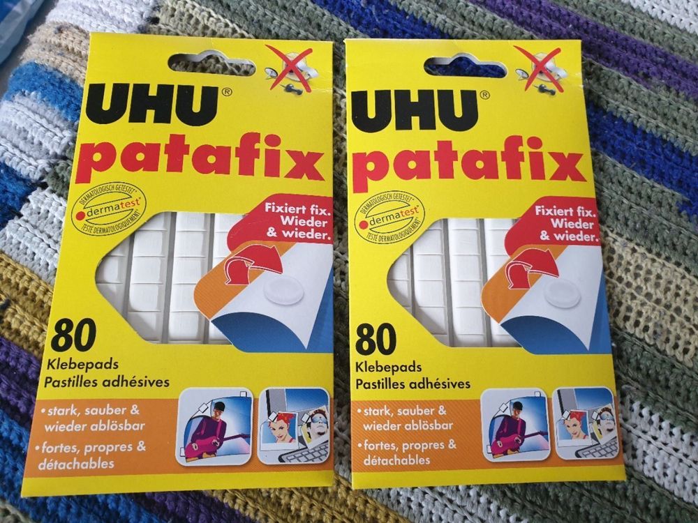 2 x 80 UHU patafix Klebepads