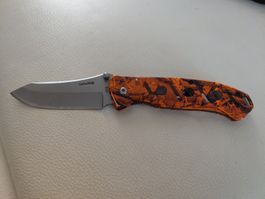 Taschenmesser Baladéo 420 Orange Camouflage Neu