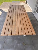 Gartentisch, selbst geschreinert, 245cm x 97cm