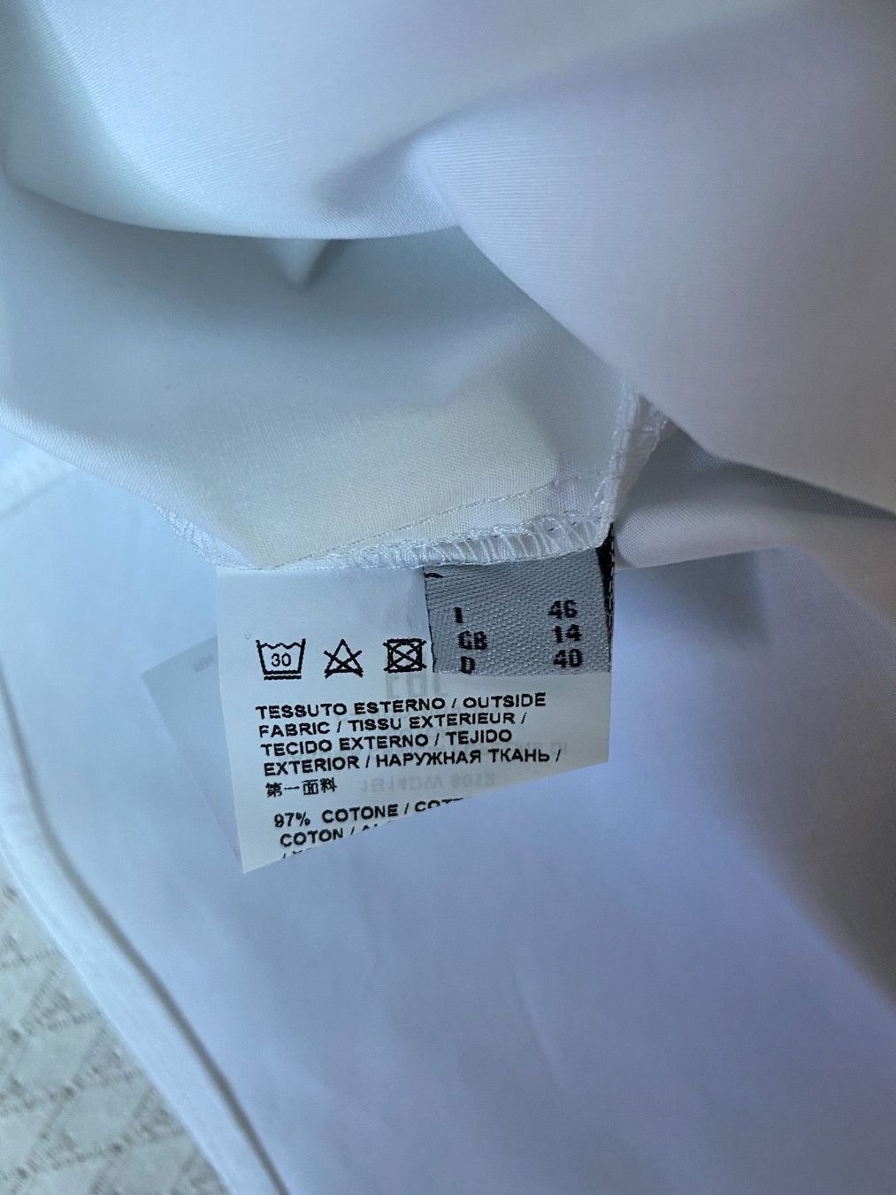 Pinko Camicette: Pinko Joli Chemisier Blanc taille 40 – Nuovo e nell'imballaggio originale da Genolier venduto da ber_j8yx 4