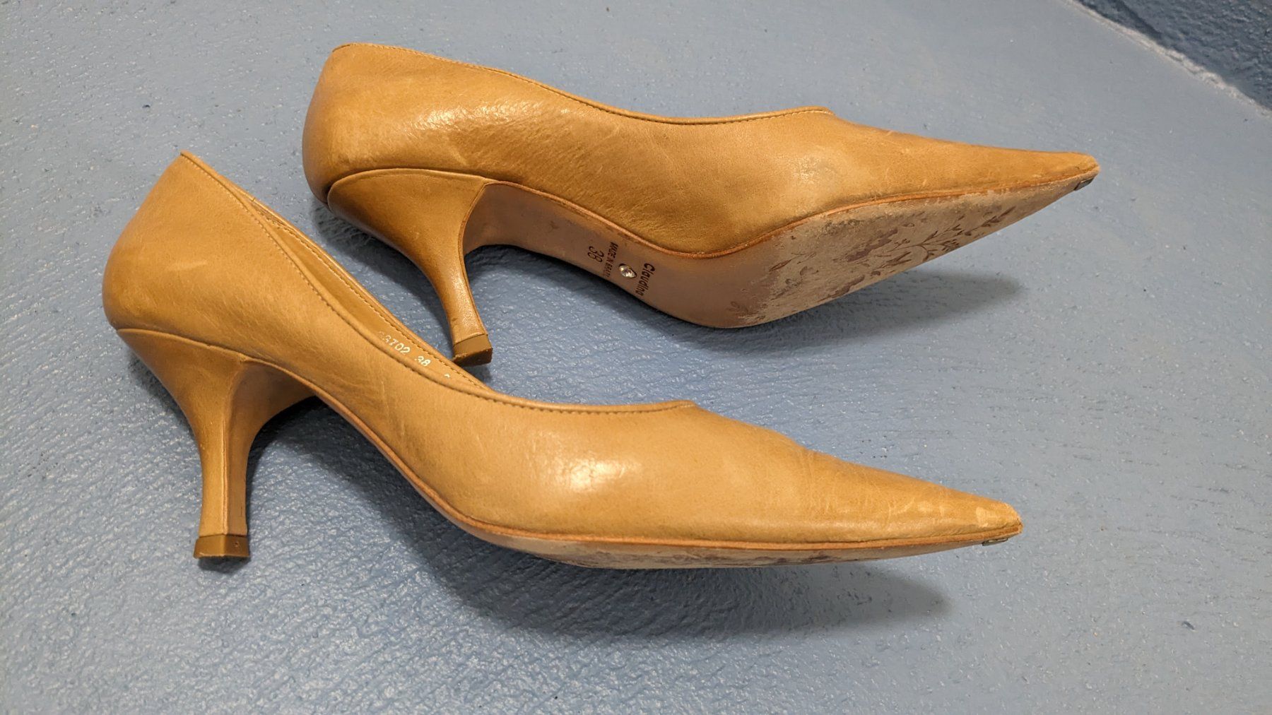 Scarpe da donna: Wunderschöner Claudina High Heel - Gr. 38 - Camel – Usato da Staufen venduto da Fleby84 4