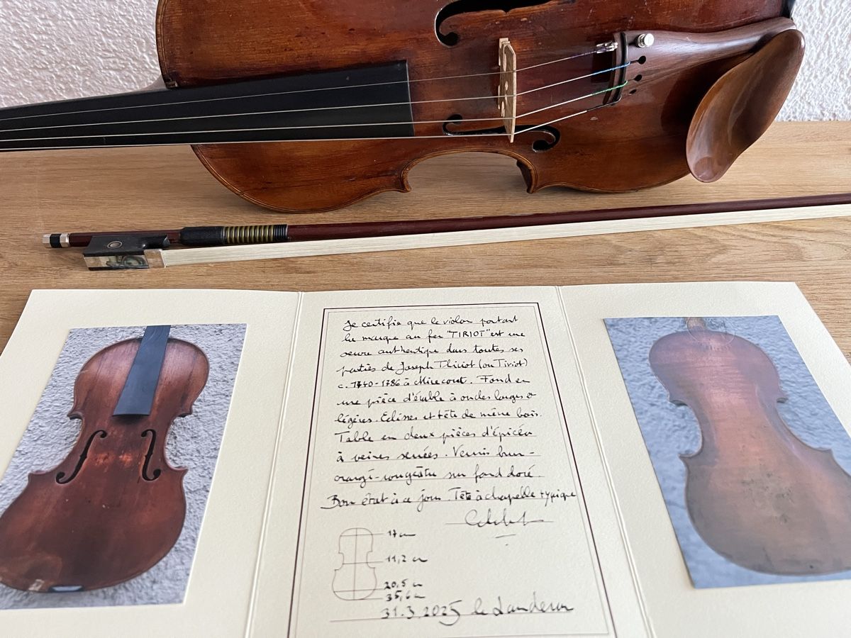 Strumenti musicali: TIRIOT Mirecourt violon 4/4 – Usato da Bassecourt venduto da 59.00chf 7