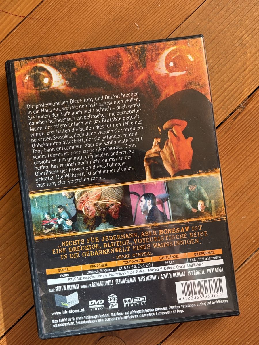 Tous les DVDs: BONESAW (2012) - Uncut! – D'occasion à Inkwil par RetrOhyeah_Schweiz 1