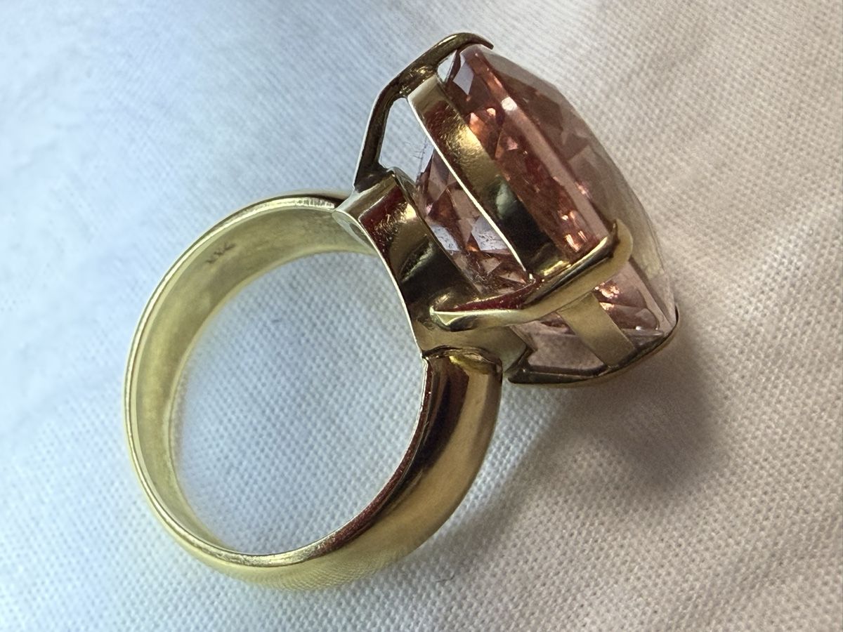 Ringe: Morganite Natural GoldRing 18k – Gebraucht aus Oberhof von RealStone 3