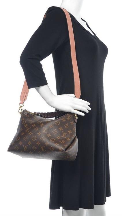 LOUIS VUITTON Damen Beaubourg Hobo Mini aus Canvas in Braun