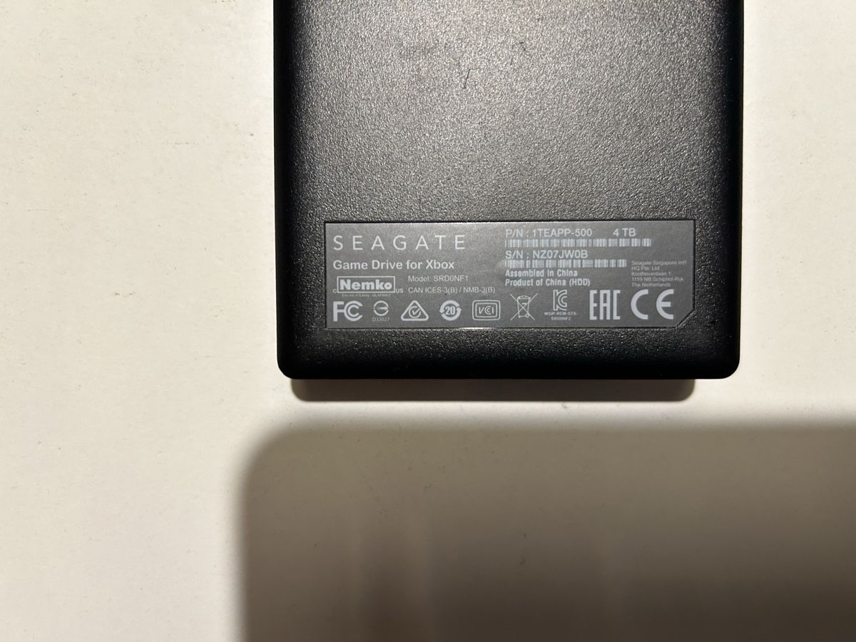 Giochi: External Hard Disk Xbox Seagate 4To – Usato da Pully venduto da PongDayOne 1