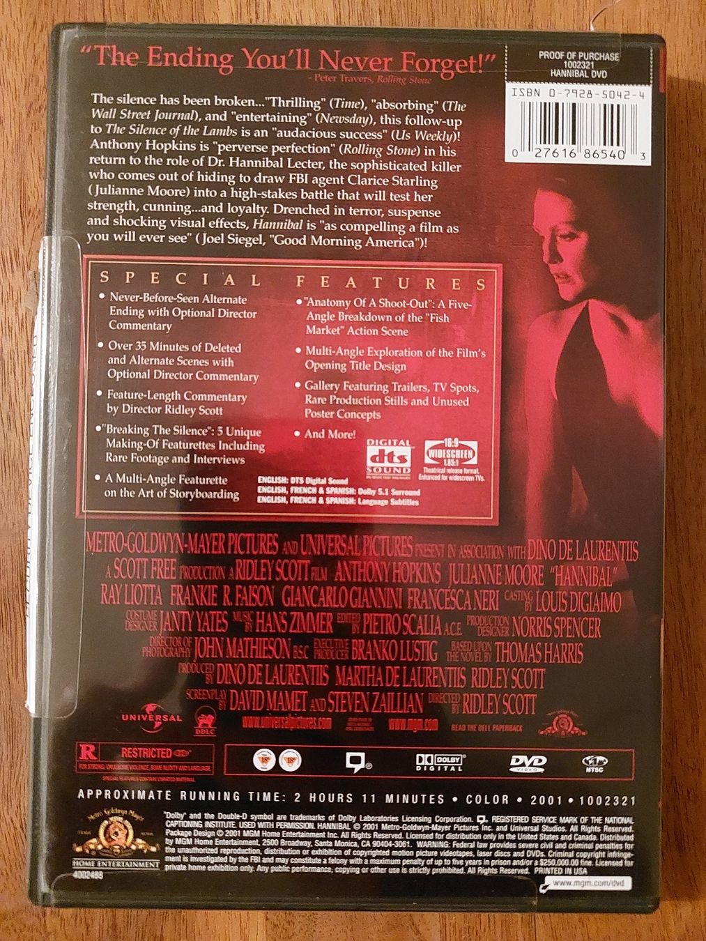 Alle DVDs: DVD - Hannibal / US Code – Neu (gemäss Beschreibung) aus Rheinfelden von FilmAuktion 1