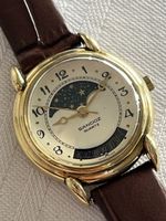 Belle montre vintage Sandoz avec calandrer et phase de lune 