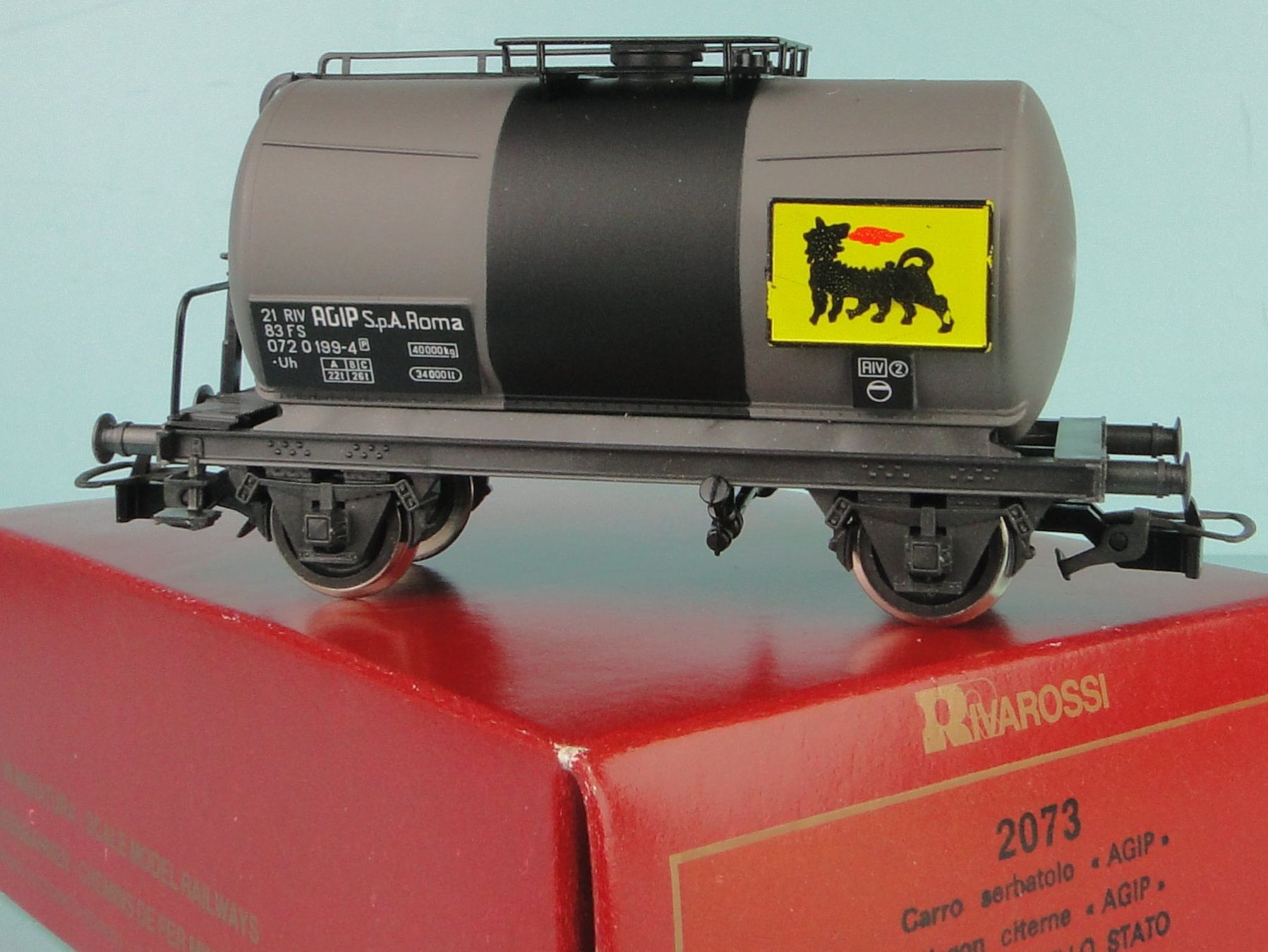 Rivarossi Modellini di ferrovie: Rivarossi 2073 AGIP NEU – Usato da Bülach venduto da cann11