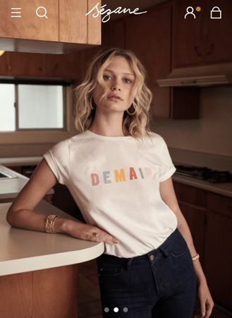 T-Shirt von Sezane Gr.XL (L)