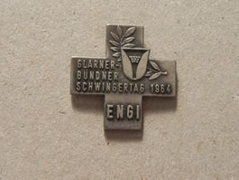 Abzeichen GL - GR Schwingfest Schwingen Engi GL 1964