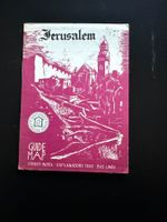 Jerusalem Reiseführer 1958 - Vintage Stadtplan Palästina