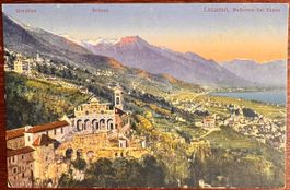 Antike Postkarte Madonna della Corona, Locarno