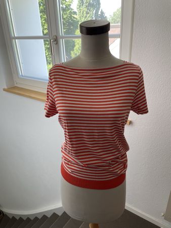 Shirt, gestreift, orange /beige von Windsor,  Gr. 34
