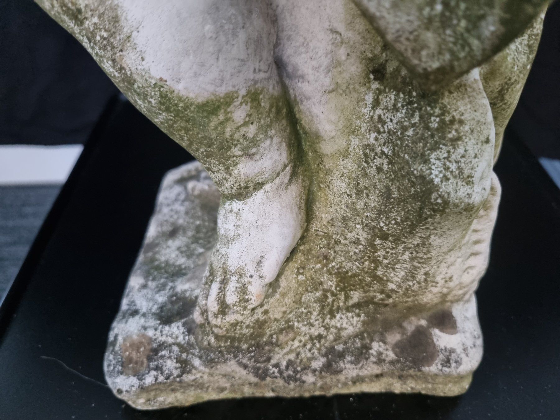 Statuette: Gartenfigur "Putte" aus Steinguss, Höhe 60 cm – Usato da Lenzburg venduto da freedomky 5