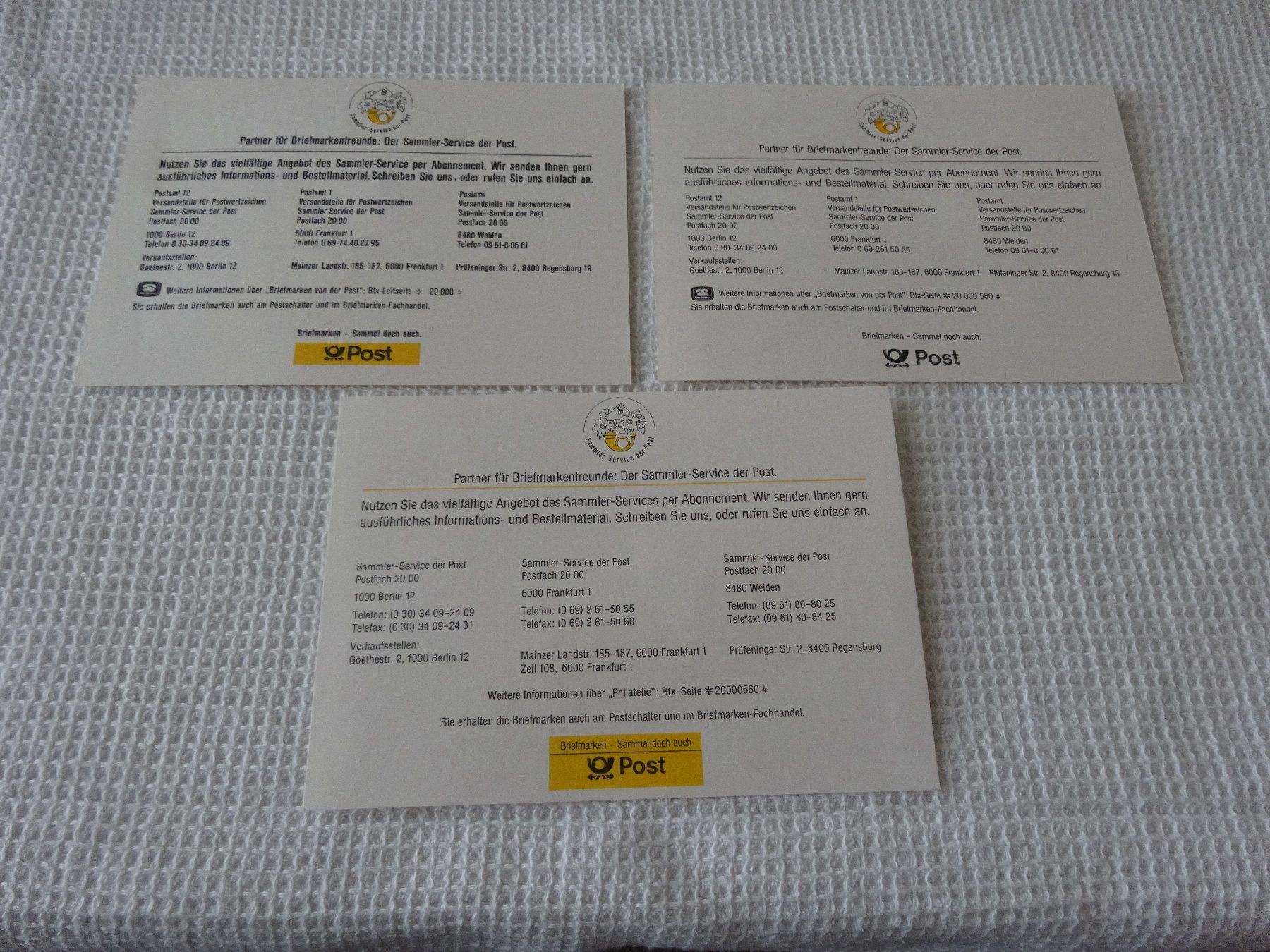 Alle Briefmarken: Die schönsten Briefmarken 1986 1987 1988 Postkarten – Gebraucht aus Neerach von jenny062 4