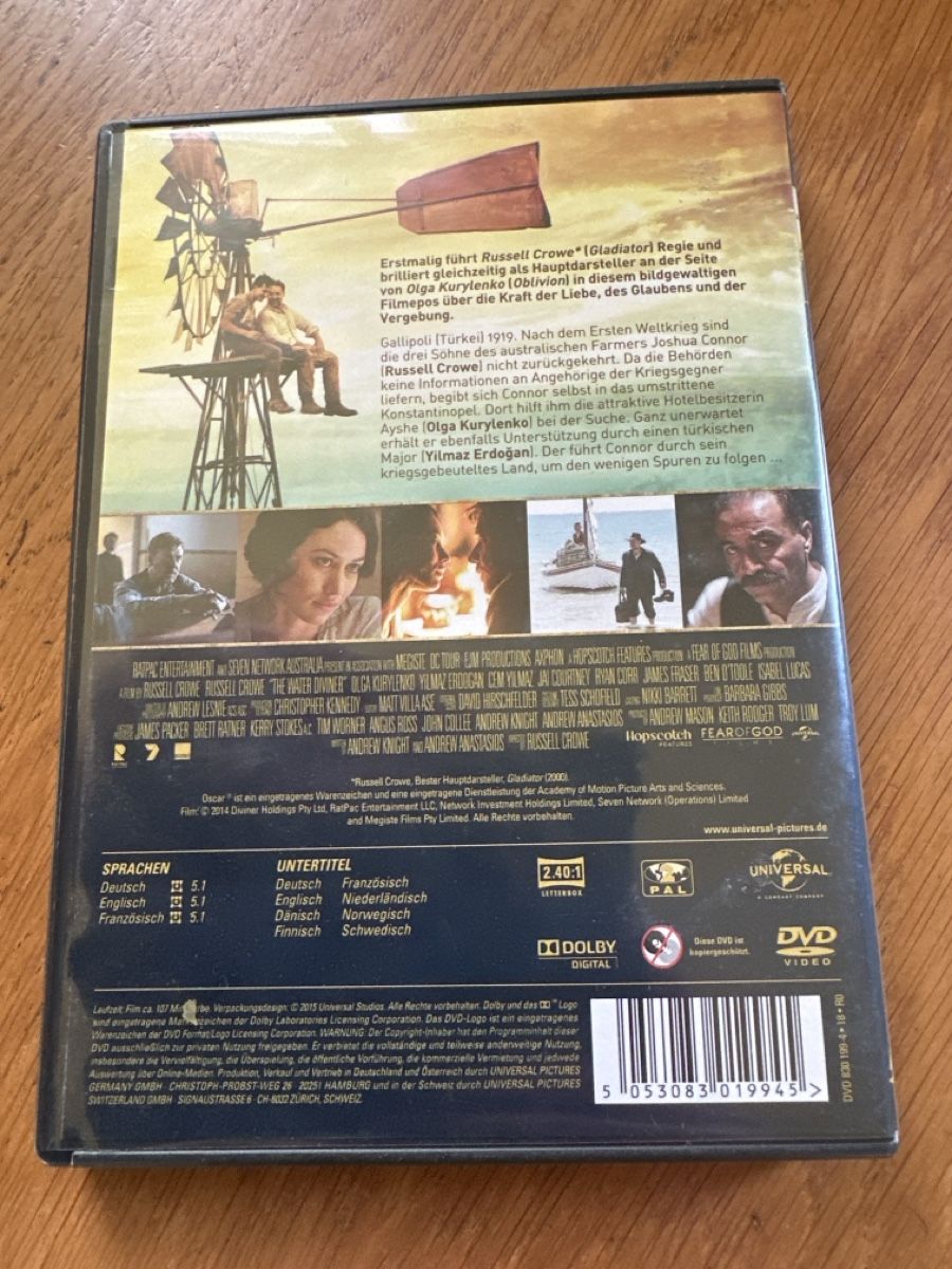 Tutti i DVDs: Das Versprechen eines Lebens dvd, Russell Crow – Usato da Benken ZH venduto da Audi-erich 1
