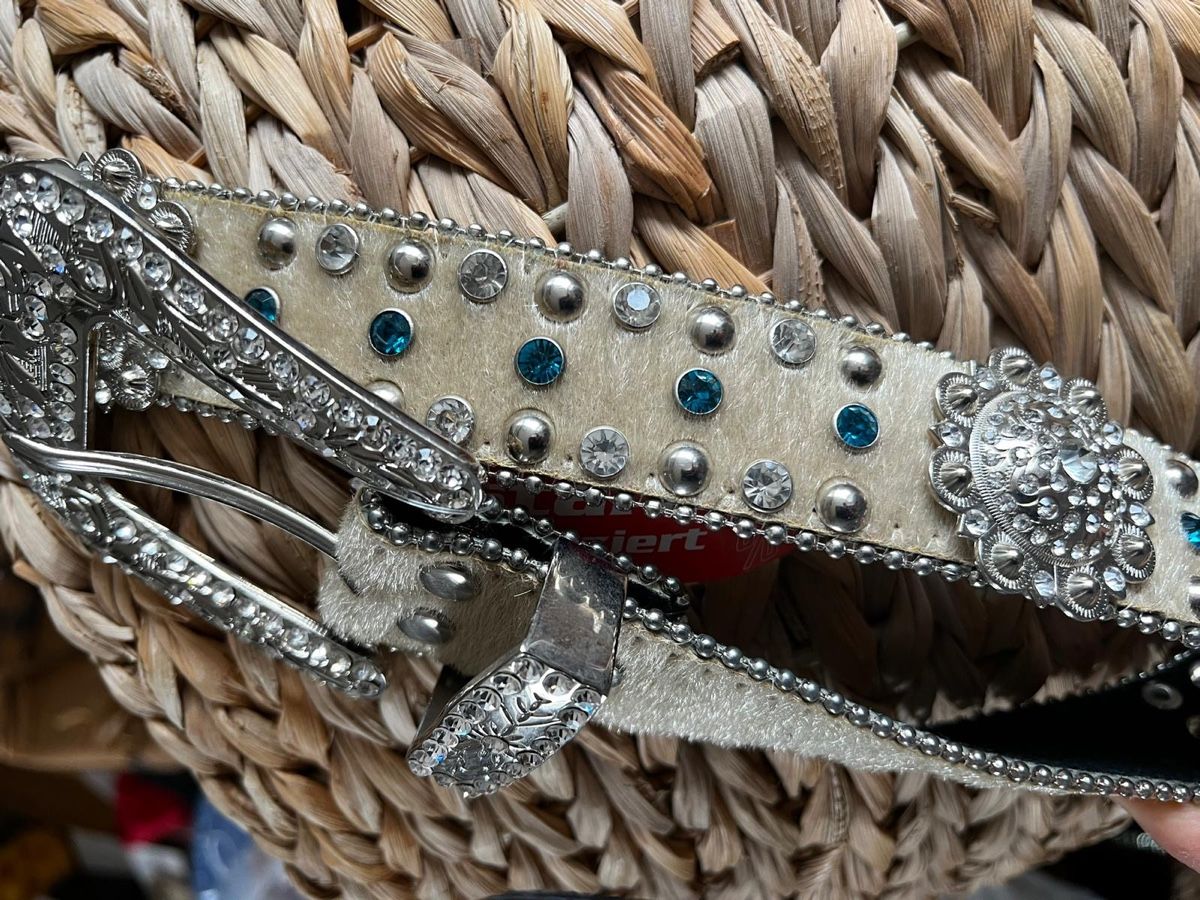Cinture: Gurt mit Modul aus Metall und Steine – Nuovo (secondo la descrizione) da Teufen Ar venduto da Exclusive.stuff.CH 1