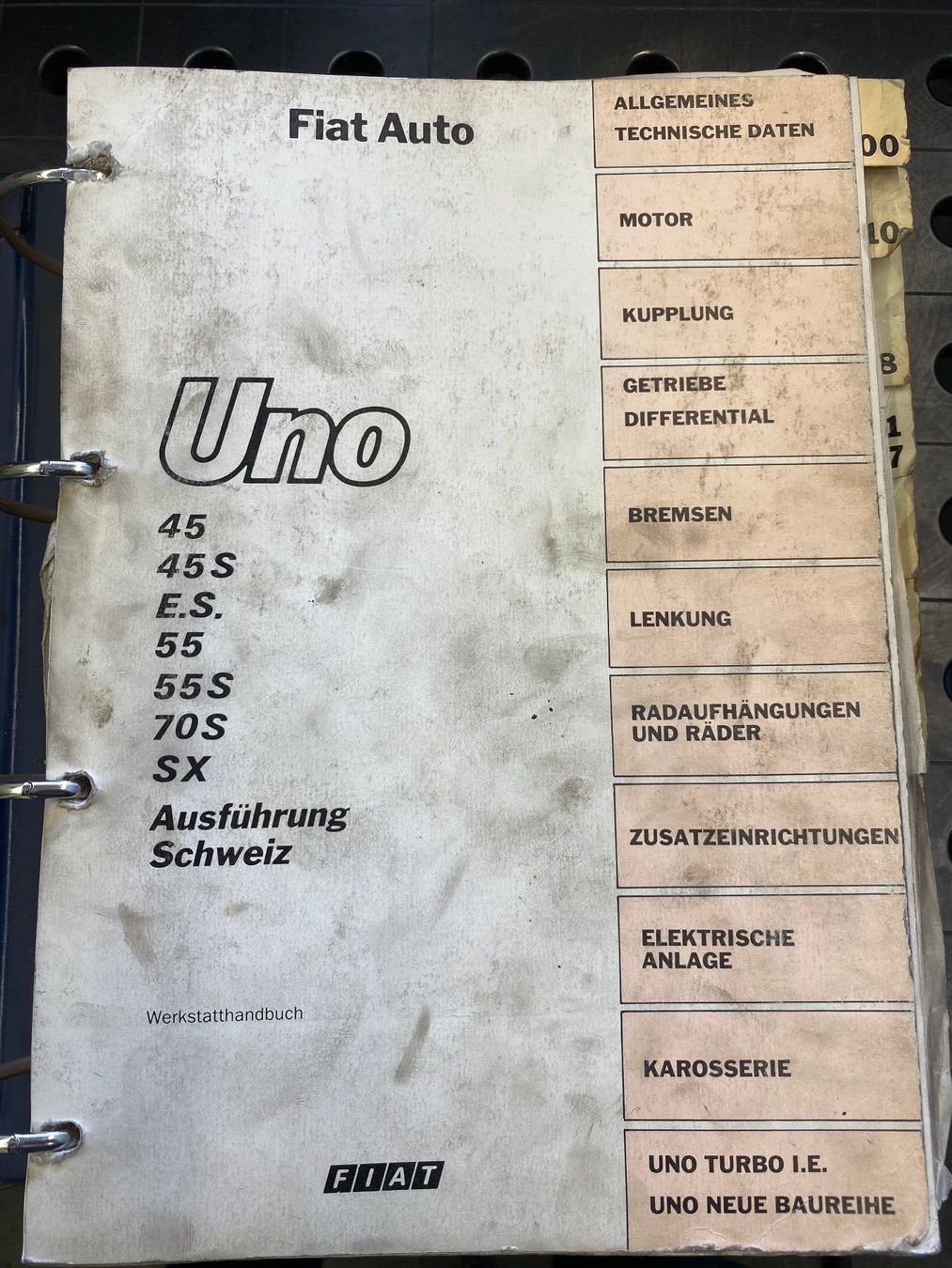 Libri: Werkstatthandbücher Fiat Uno – Usato da Winterthur venduto da Soma7 2