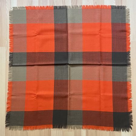 Foulard châle vintage en coton 70 x 70 cm