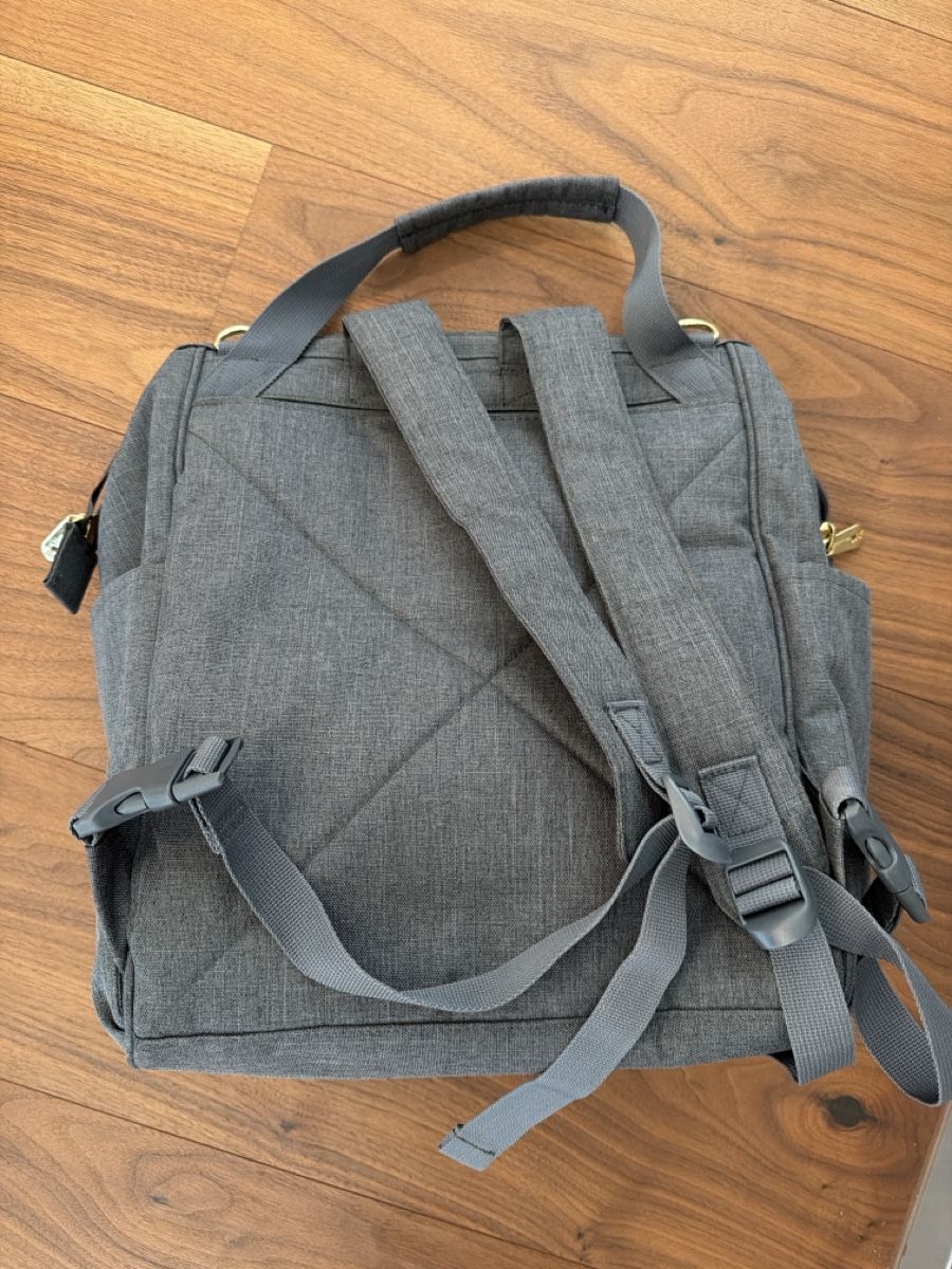 Rucksäcke: Backpack grey canvas with logo used condition – Gebraucht aus Baden von apputora 3