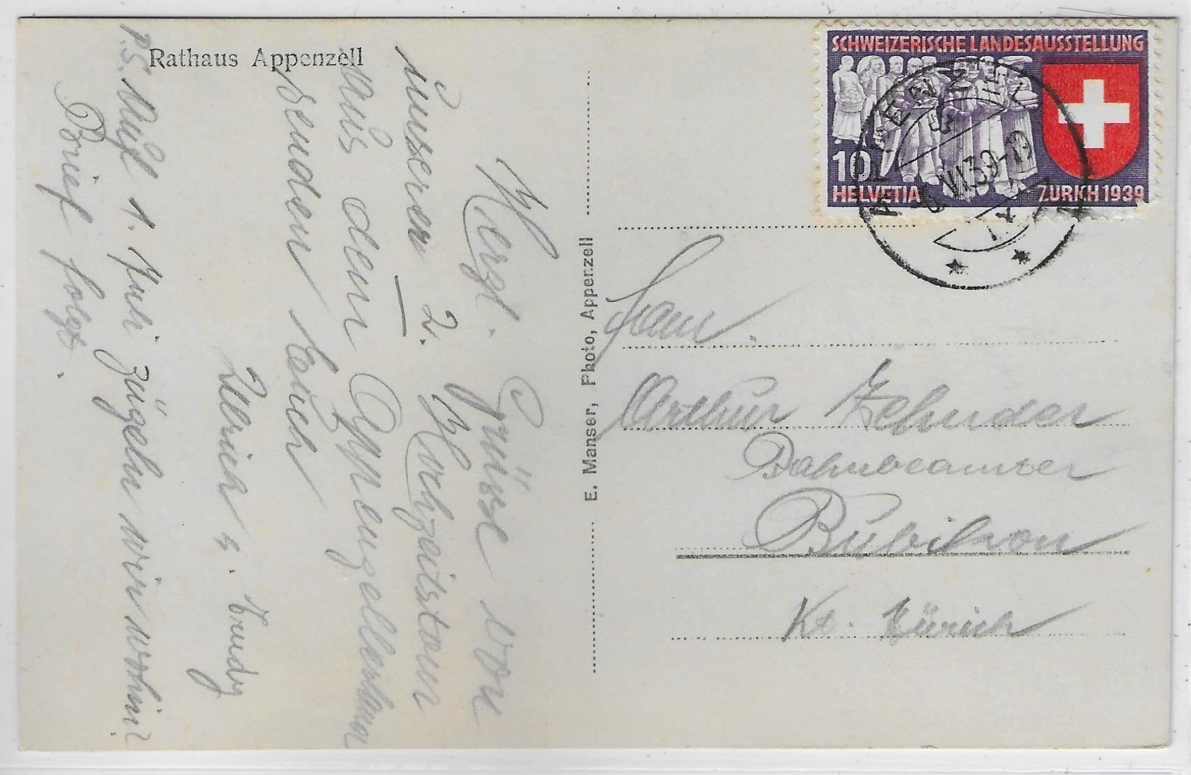 Cartes postales: Rathaus Appenzell – D'occasion à Ettingen par Kartenplanet 1