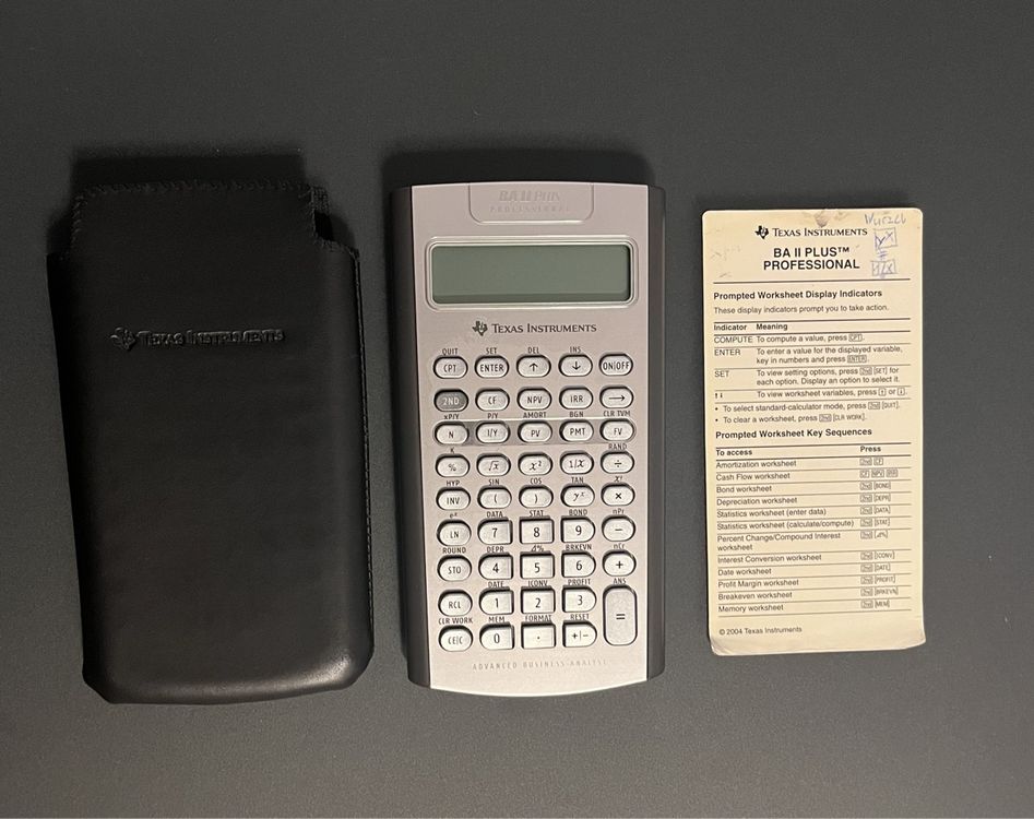 Texas instruments ba ii plus professional gebraucht in olten f r chf