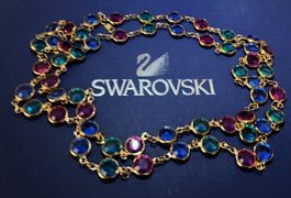 Swarovski vintage Kette, 18k vergoldet neu & original