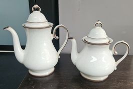 Tee & Kaffeekannen 2er Set Retro Landhaus