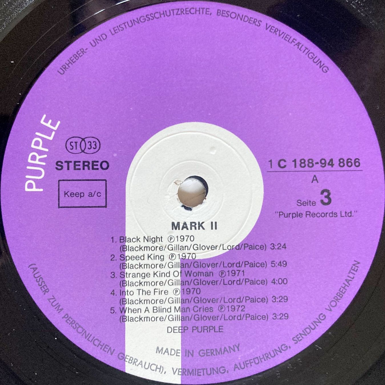 Dischi in vinile: DEEP PURPLE - MARK I & II – Usato da Bottens venduto da hotter-than-hell 3