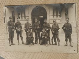 Echt Photo Karte / Bataillon 37 - Gelaufen Feldpost ca. 1914