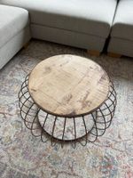 Runder Couchtisch / Beistelltisch im Industrial Stil