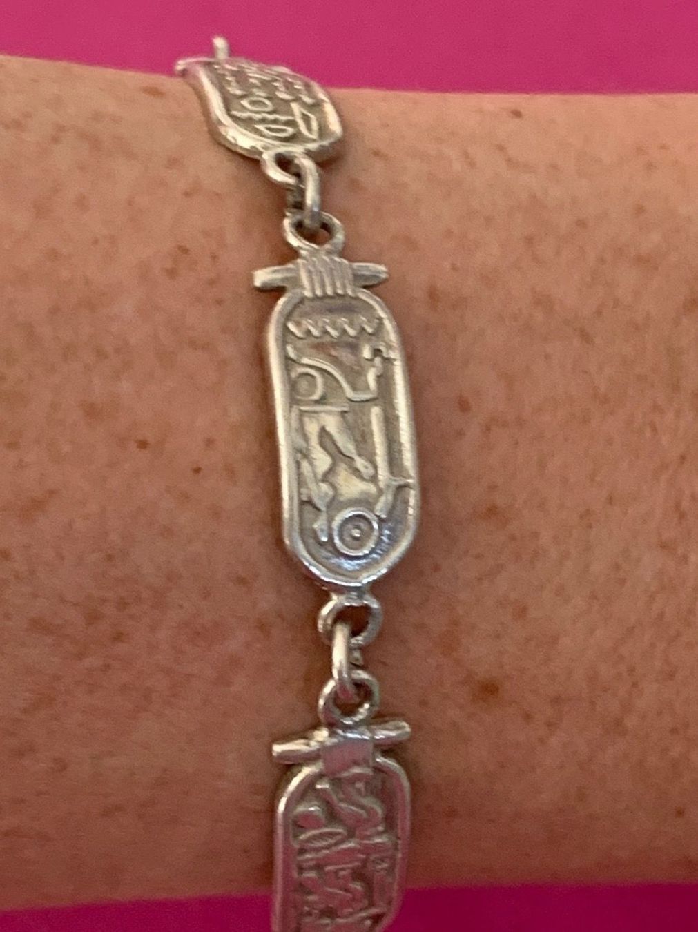 Bracciali & Braccialetti: Armband ägyptisch Hieroglyphen 20 cm – Usato da Dittingen venduto da Bijoubelle 8