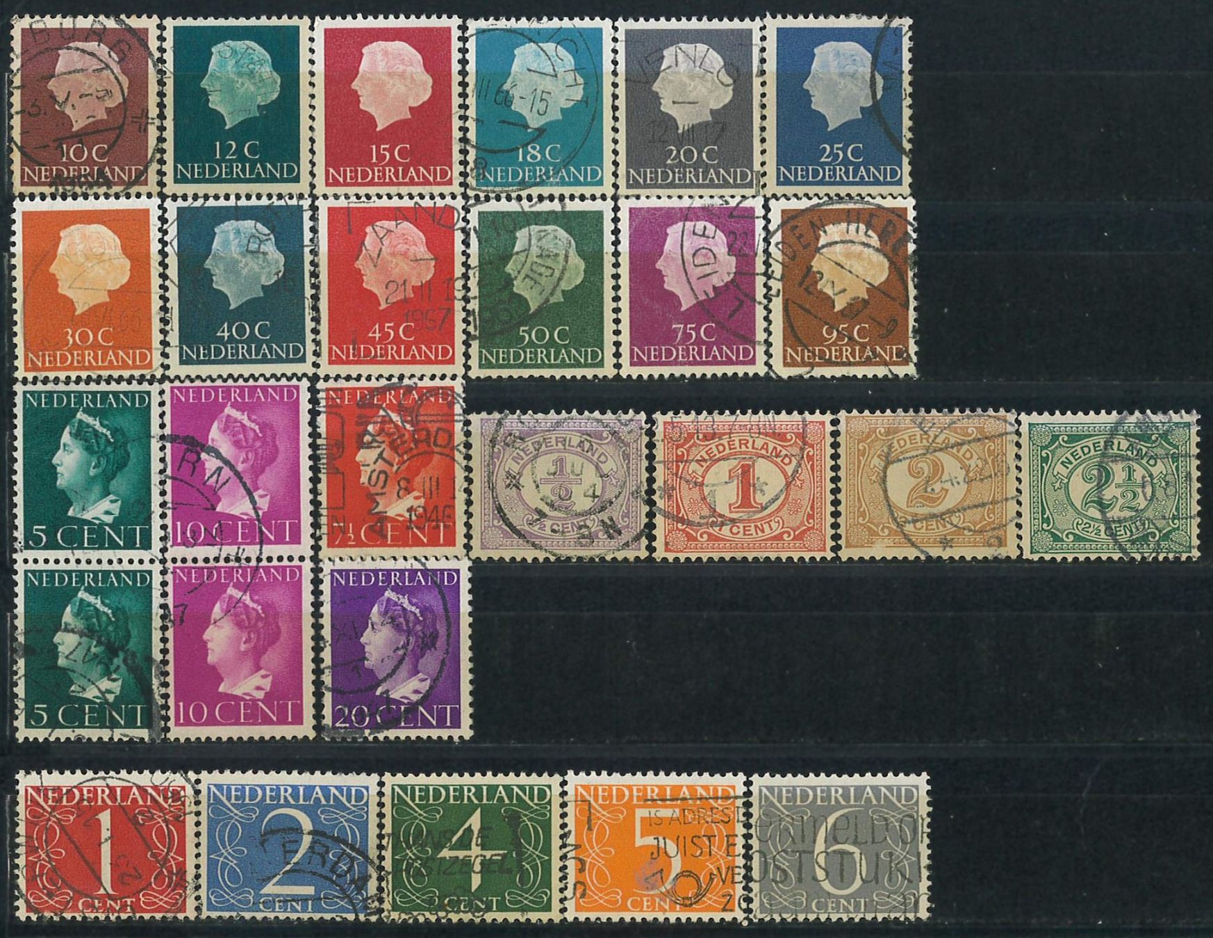 Tutti i francobolli: Schönes Lot Briefmarken Niederlande Nr. 5 – Usato da Fahrwangen venduto da Venez