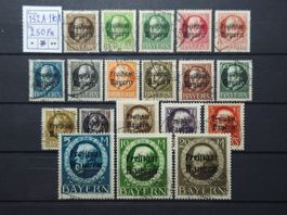 Republik Volksstaat Bayern Nr.152 llA-133 llA gestempelt 250