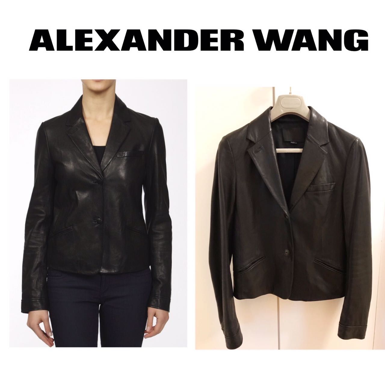 Alexander Wang Giacche: ALEXANDER WANG Leather Blazer Jacket Jacke Gr 34 – Nuovo (secondo la descrizione) da Ebmatingen venduto da dartim