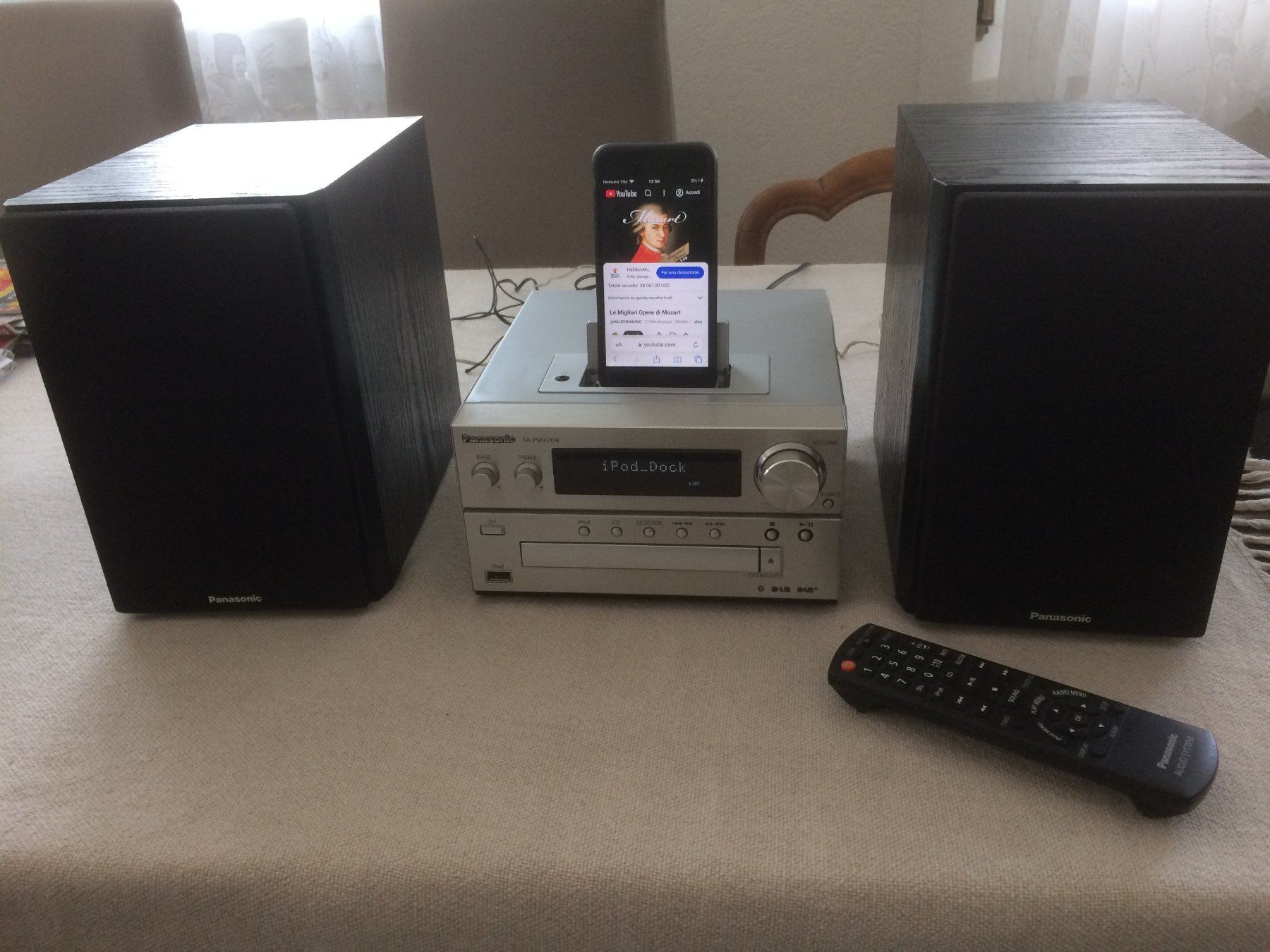 Panasonic Sistemi audio & multimediali: Panasonic SA-PMX7DB stereo – Usato da Fribourg venduto da Werkt