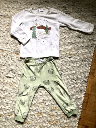 Warmes Nicki Set Gr.98, Sweatshirt mit Rundhalsausschnitt