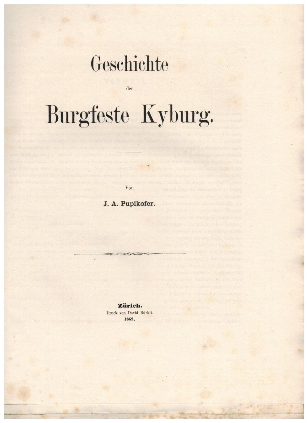 Bücher: Geschichte der Burgfeste Kyburg – Neu (gemäss Beschreibung) aus Biel-Benken BL von rud_yc8p 1