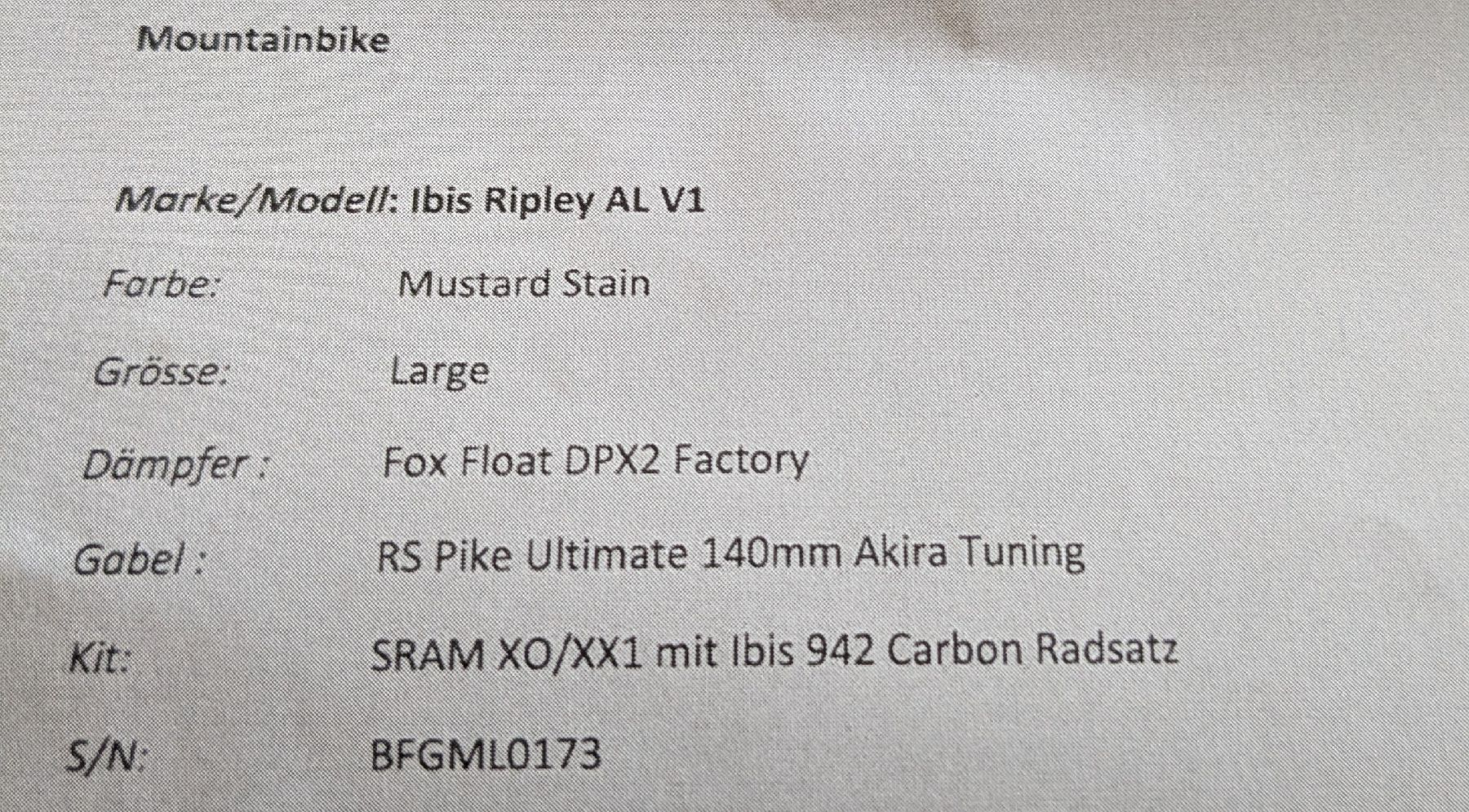 Ibis Vélos: Ibis Ripley AF 2023 – Défectueux à Meilen par Claudio82 2