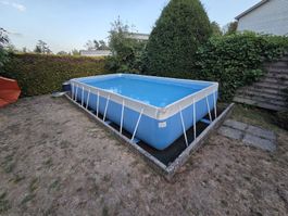 Stahlrahmenpool mit Filteranlage und Pumpe