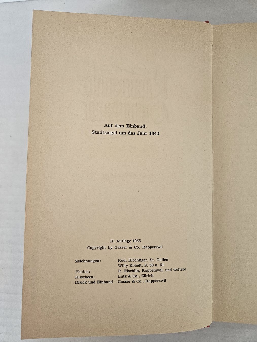 Libri: Rapperswil Heimatkunde Buch 1956 – Usato da Wangen SZ venduto da Auction-Sea 4